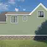 plan 580-1251 rear view rendering