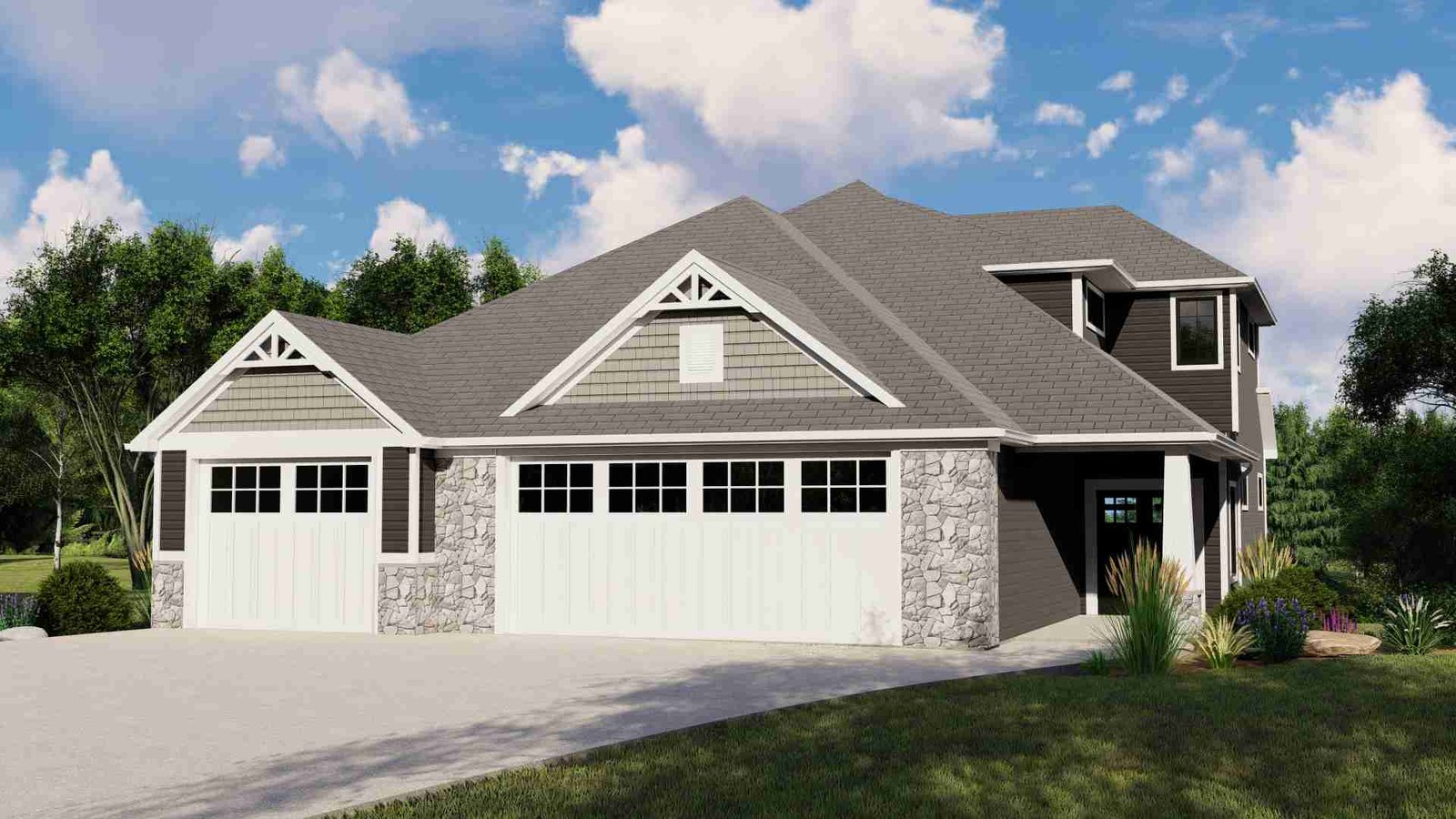 plan 580-1243 front view rendering