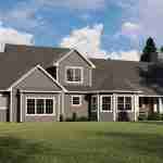 plan 580-1246 rear view rendering