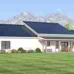 plan 580-1226 rear left angle view rendering