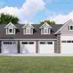 plan 580-1211 front view rendering