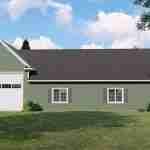 plan 580-1211 rear view rendering