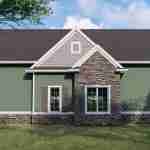 plan 580-1211 right side rendering