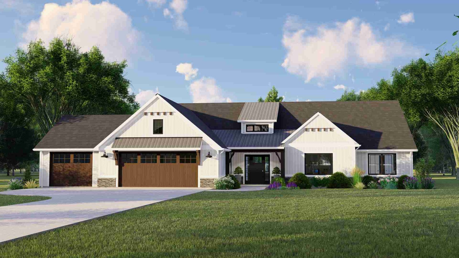 plan 580-1216 front view rendering