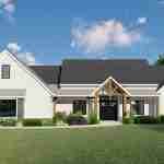 plan 580-1219 front view rendering