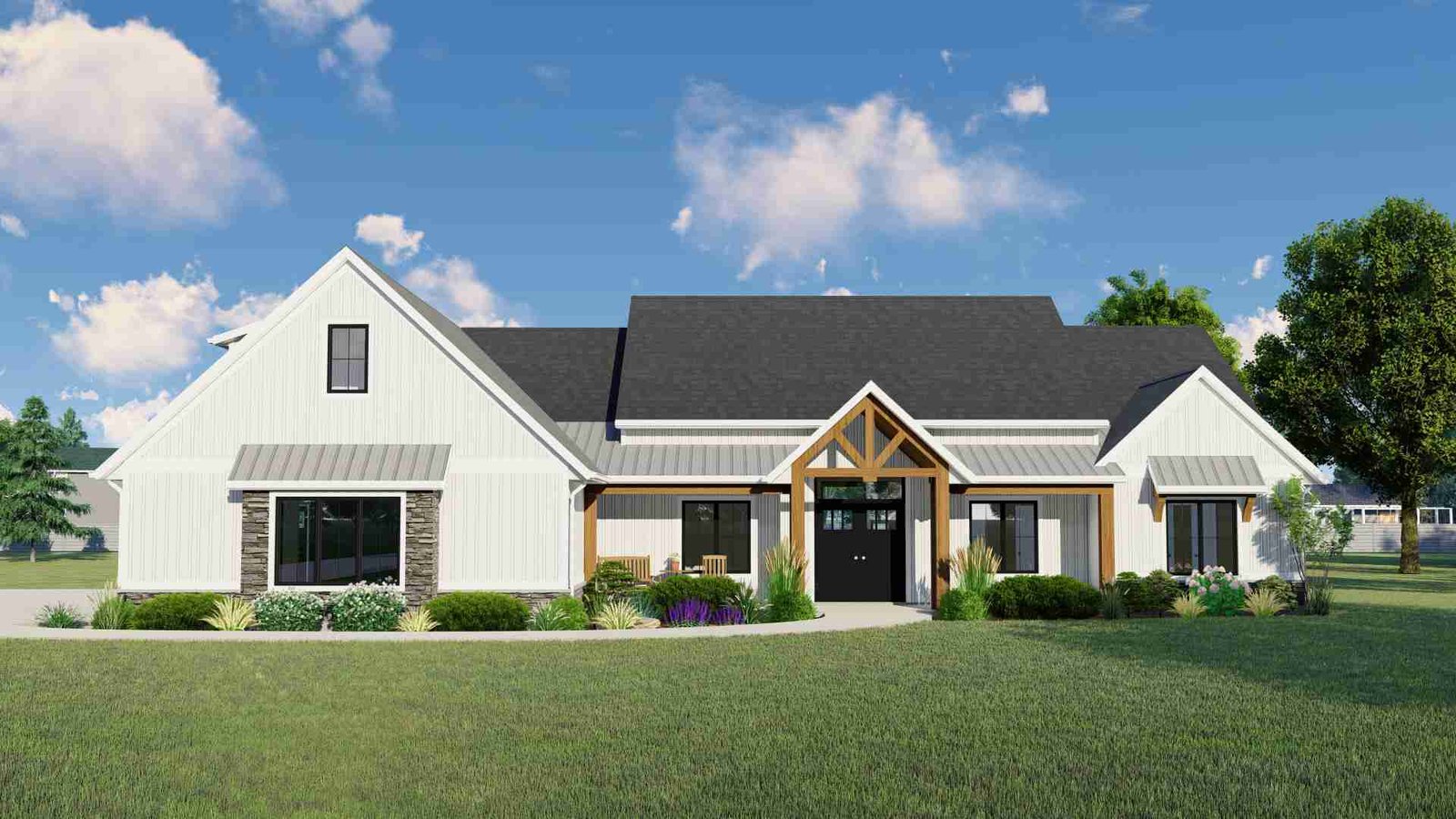 plan 580-1219 front view rendering