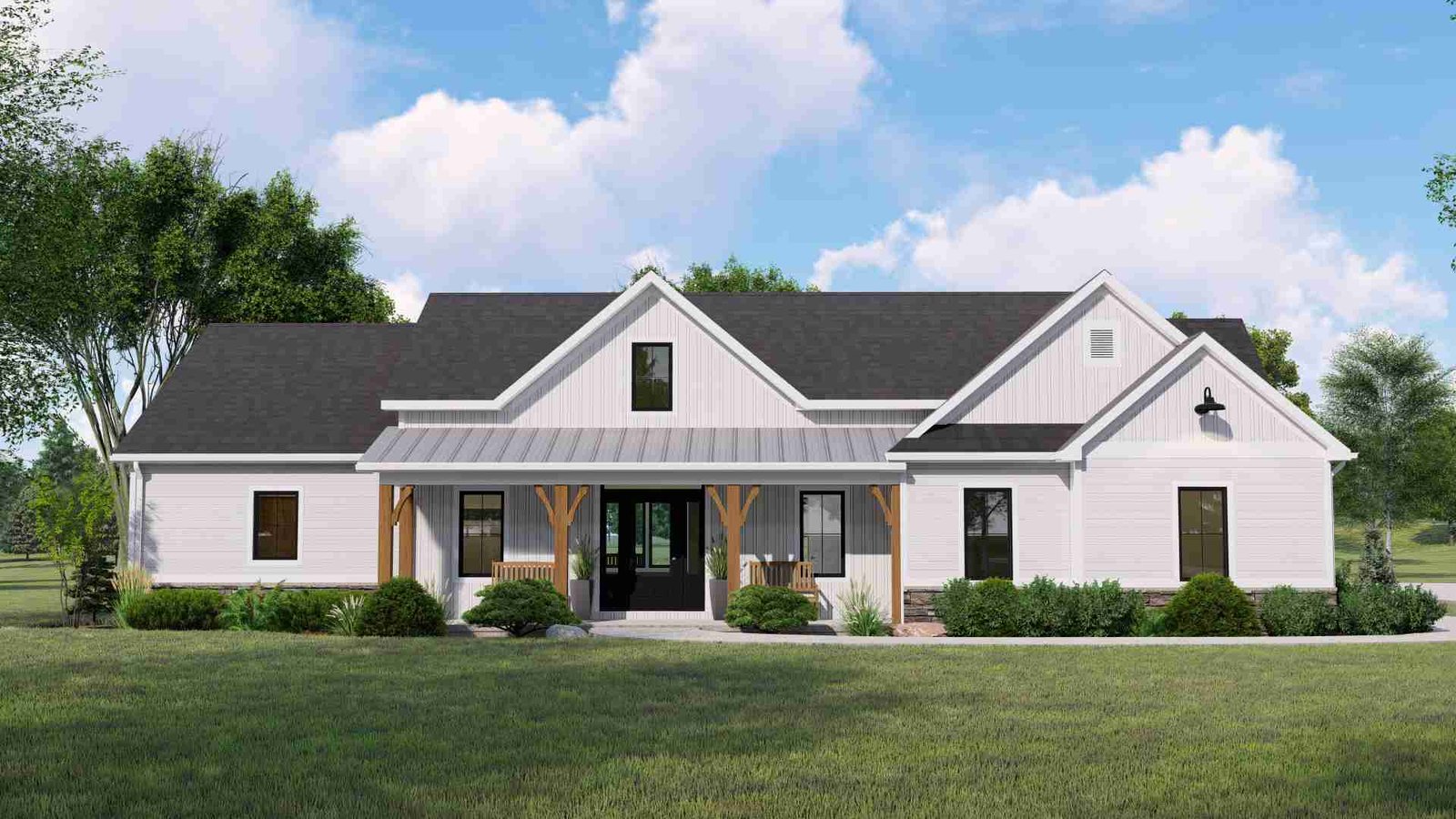 plan 580-1230 front view rendering