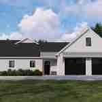 plan 580-1230 right side rendering