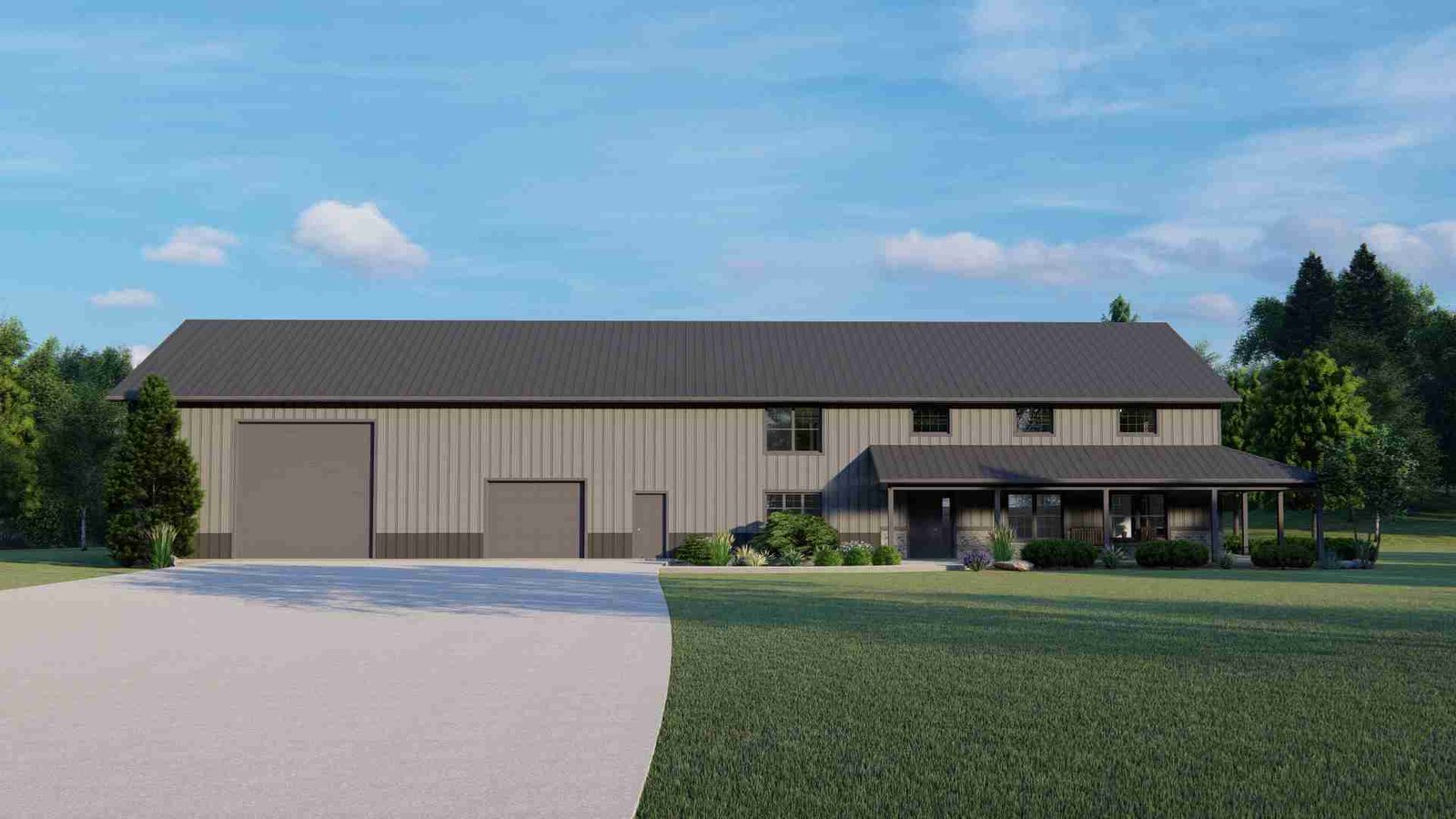 plan 580-1221 front view rendering