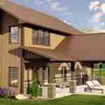 plan 580-1191 close-up left side rendering