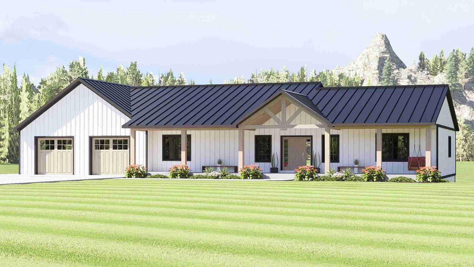 plan 580-1206 front view rendering