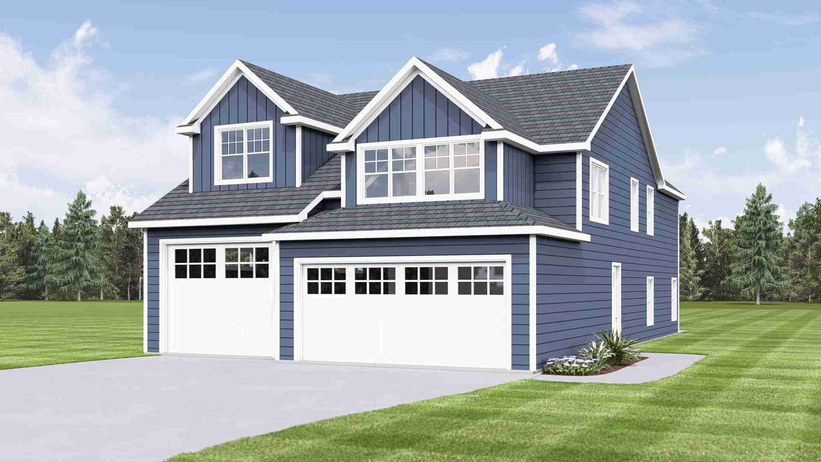 plan 580-1207 front view rendering