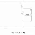 plan 580-1232 second level floor plan