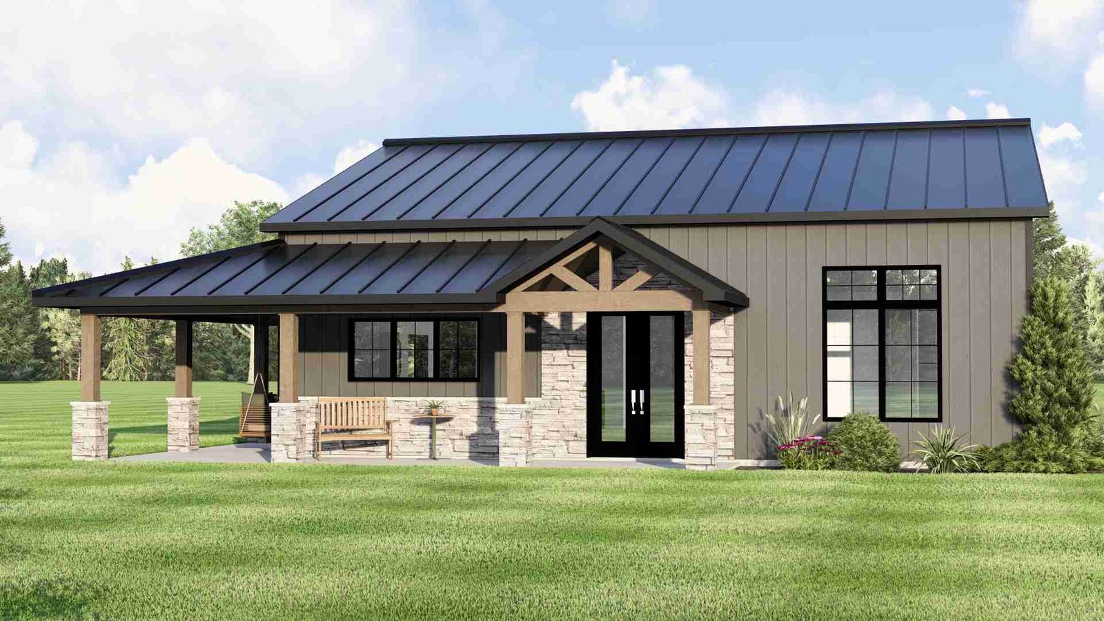 plan 580-1236 front view rendering