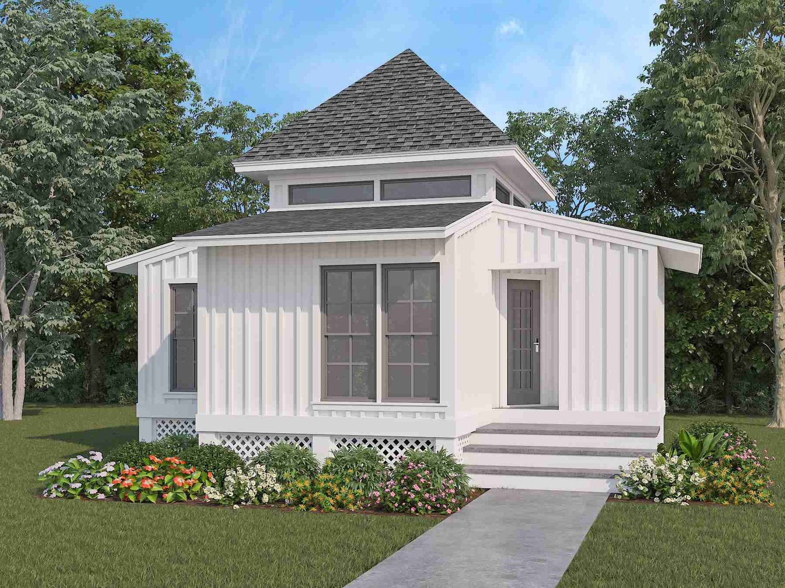 plan 770-0017 front view rendering