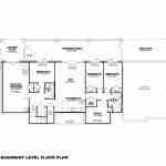 plan 110-0016 basement level floor plan