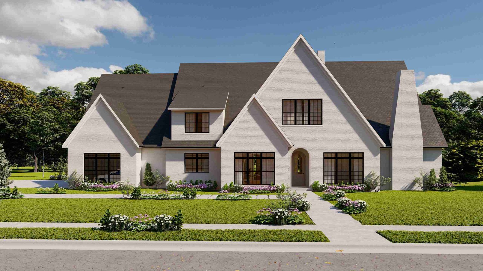 plan 110-0012 front view rendering