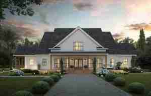 plan 110-0017 front view rendering