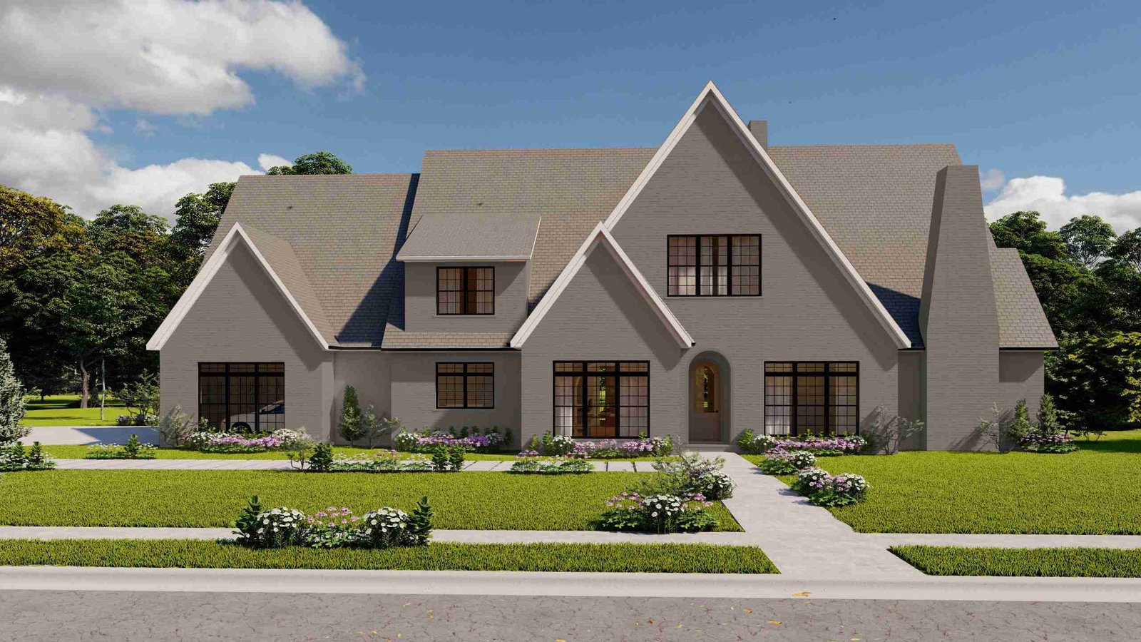 plan 110-0013 front view rendering