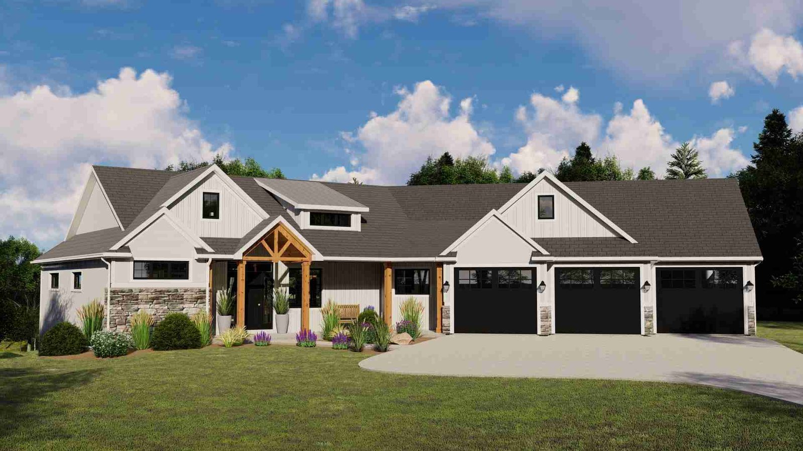 plan 580-1284 front view rendering