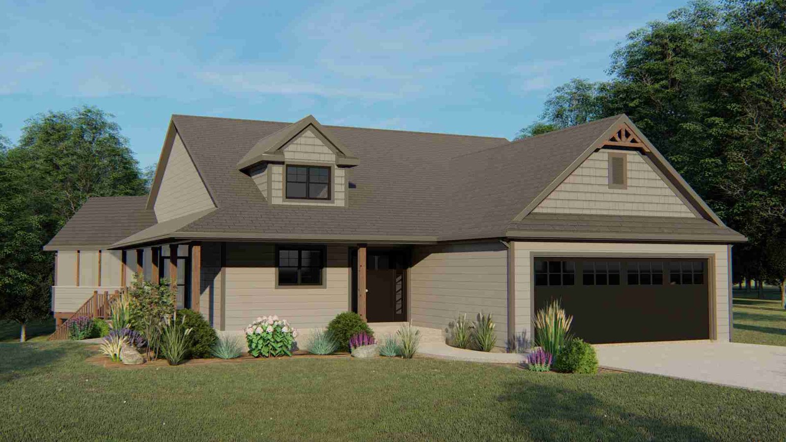 plan 580-1285 front view rendering