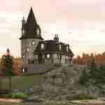 plan 580-1272 front view from distance rendering