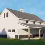 plan 580-1273 rear view rendering
