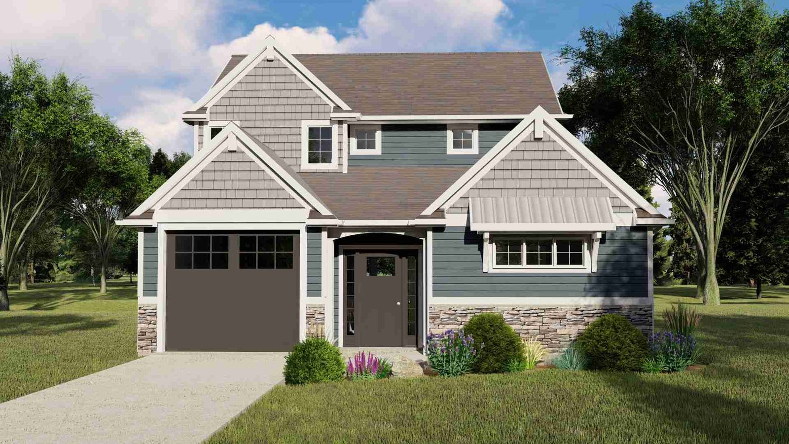 plan 580-1287 front view rendering