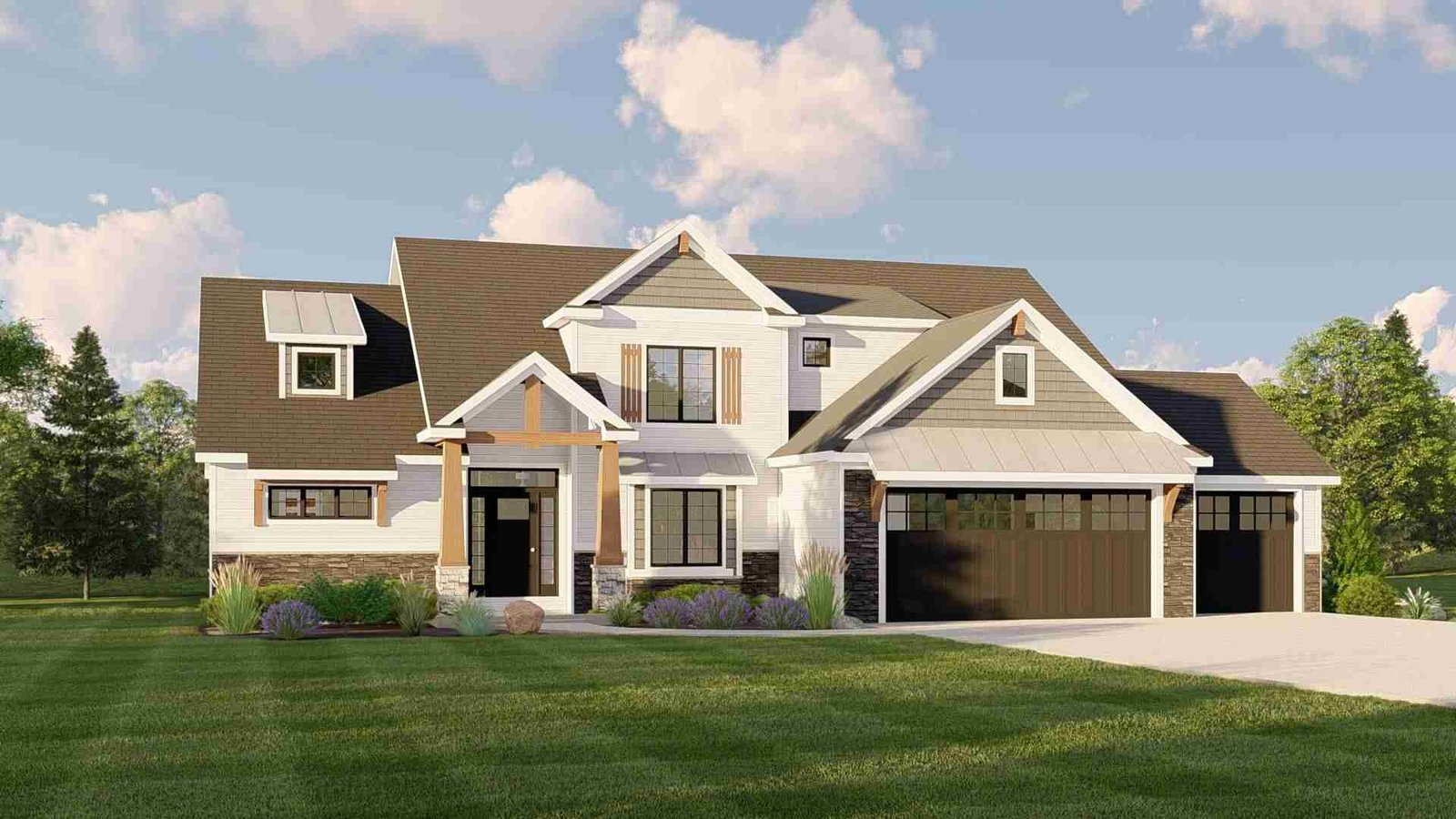 plan 580-1252 front view rendering