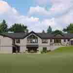 plan 580-1255 rear view rendering