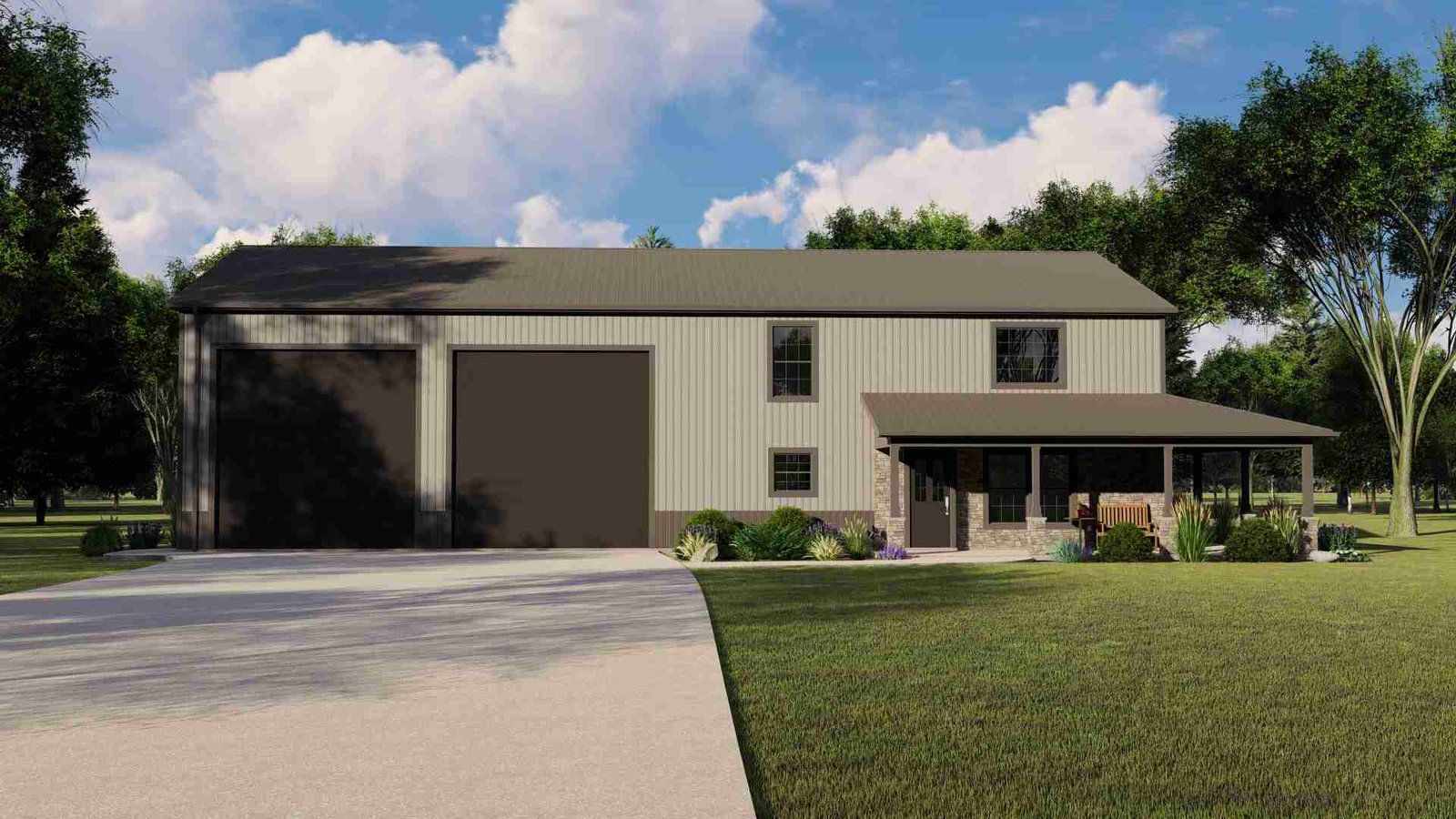 plan 580-1261 front view rendering