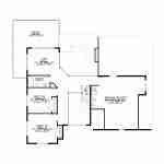 plan 580-1262 second level floor plan