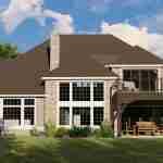 plan 580-1262 rear view rendering