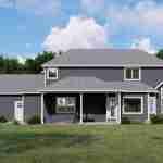 plan 580-1263 rear view rendering