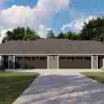 plan 580-1265 front view shade rendering
