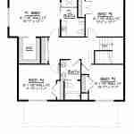 plan 580-1281 second level floor plan