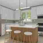 plan 288-0047 kitchen front right angle rendering