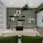 plan 288-0047 office front view rendering