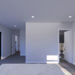 Plan 288-0237 interior view of a bright, open room with large windows