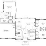 Plan 288-0237 floor plan layout with owners suite and open living areas