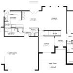 Plan 288-0267 main floor layout with kitchen, family room, and garage