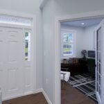 Plan 288-0268 interior view of entryway and adjacent office space