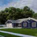 plan 288-0055 front right angle rendering