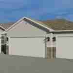 plan 288-0056 front view right angle rendering