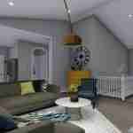 plan 288-0056 living area rendering