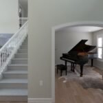 Plan 288-0270 interior view with staircase and piano room