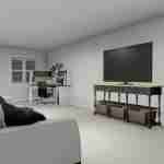 plan 288-0214 basement living area rendering