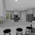 plan 288-0059 kitchen seating rendering