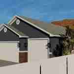 plan 288-0061 front view right angle rendering