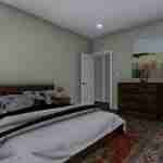 plan 288-0061 master bedroom rendering